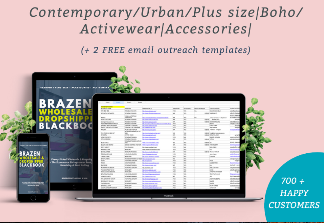 Fashion Wholesale Vendor List + Email Outreach templates